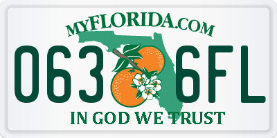 FL license plate 0636FL