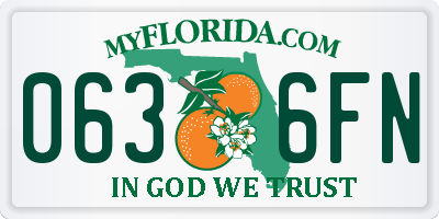 FL license plate 0636FN