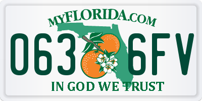 FL license plate 0636FV
