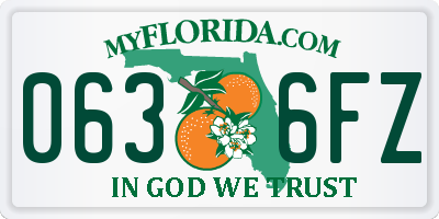 FL license plate 0636FZ
