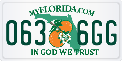 FL license plate 0636GG