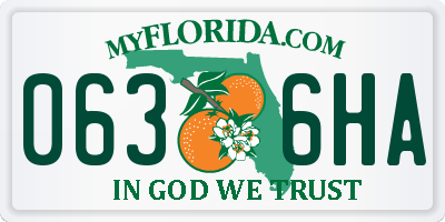 FL license plate 0636HA