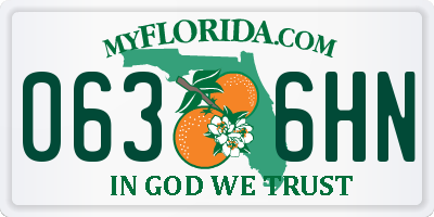 FL license plate 0636HN