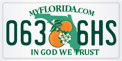 FL license plate 0636HS