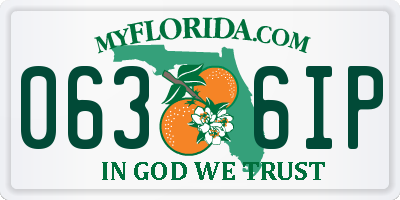 FL license plate 0636IP