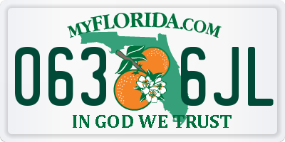 FL license plate 0636JL