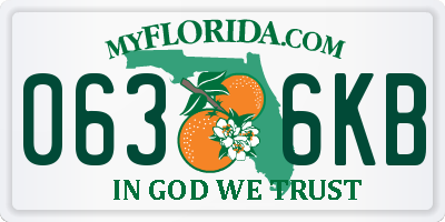 FL license plate 0636KB