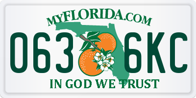 FL license plate 0636KC