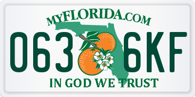 FL license plate 0636KF