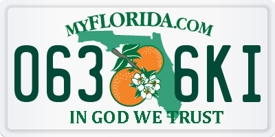 FL license plate 0636KI