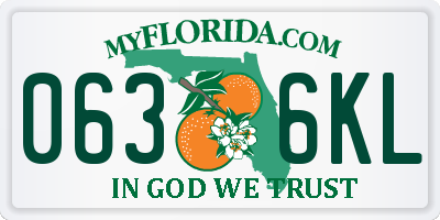 FL license plate 0636KL