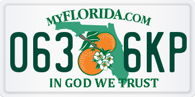 FL license plate 0636KP