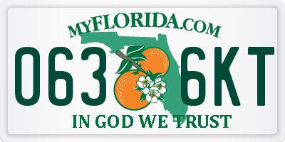 FL license plate 0636KT