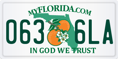 FL license plate 0636LA