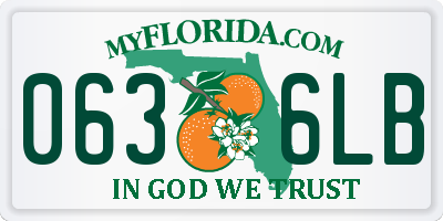 FL license plate 0636LB