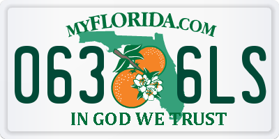 FL license plate 0636LS