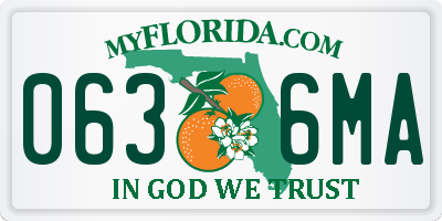 FL license plate 0636MA