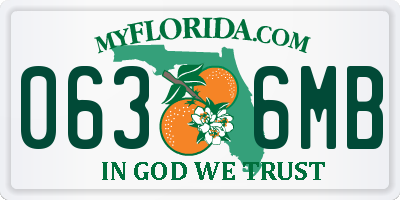 FL license plate 0636MB