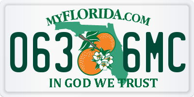 FL license plate 0636MC