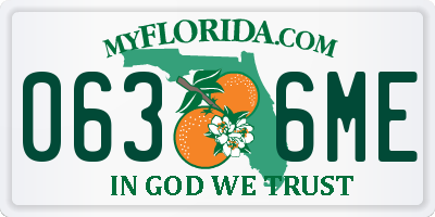 FL license plate 0636ME