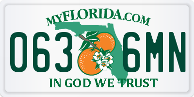 FL license plate 0636MN