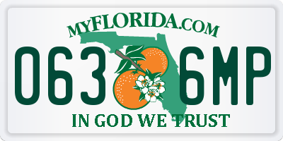 FL license plate 0636MP