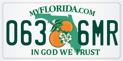 FL license plate 0636MR