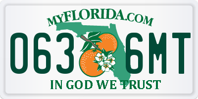 FL license plate 0636MT