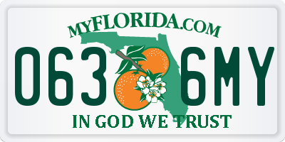 FL license plate 0636MY
