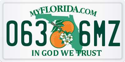 FL license plate 0636MZ