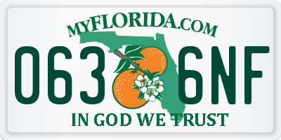 FL license plate 0636NF
