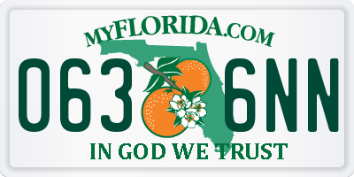 FL license plate 0636NN