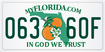 FL license plate 0636OF