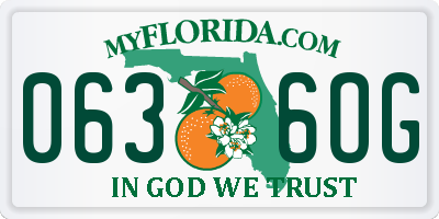 FL license plate 0636OG