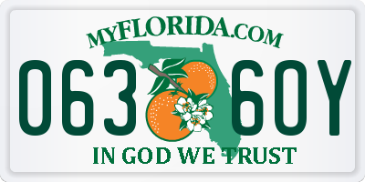 FL license plate 0636OY