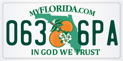 FL license plate 0636PA