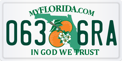 FL license plate 0636RA