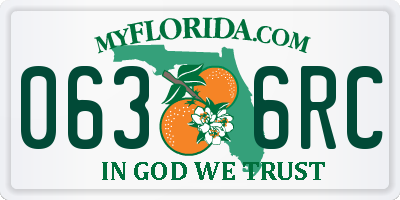 FL license plate 0636RC