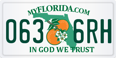 FL license plate 0636RH