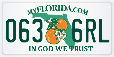 FL license plate 0636RL