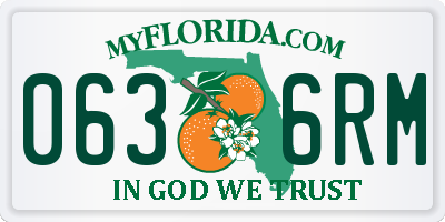 FL license plate 0636RM