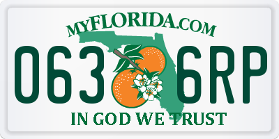 FL license plate 0636RP