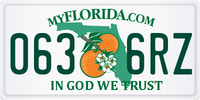 FL license plate 0636RZ
