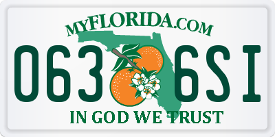 FL license plate 0636SI