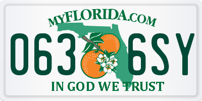 FL license plate 0636SY