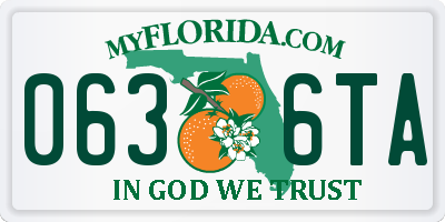 FL license plate 0636TA