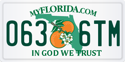 FL license plate 0636TM