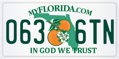 FL license plate 0636TN