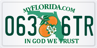 FL license plate 0636TR