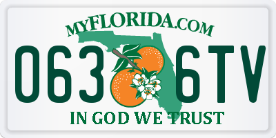 FL license plate 0636TV